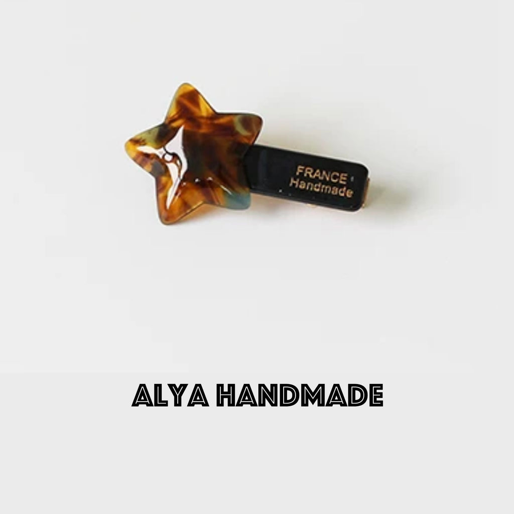 Acetate star duckbill clip