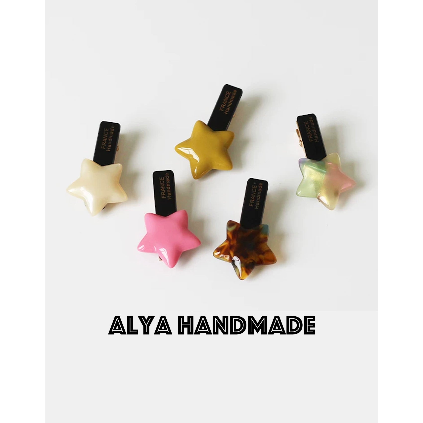 Acetate star duckbill clip